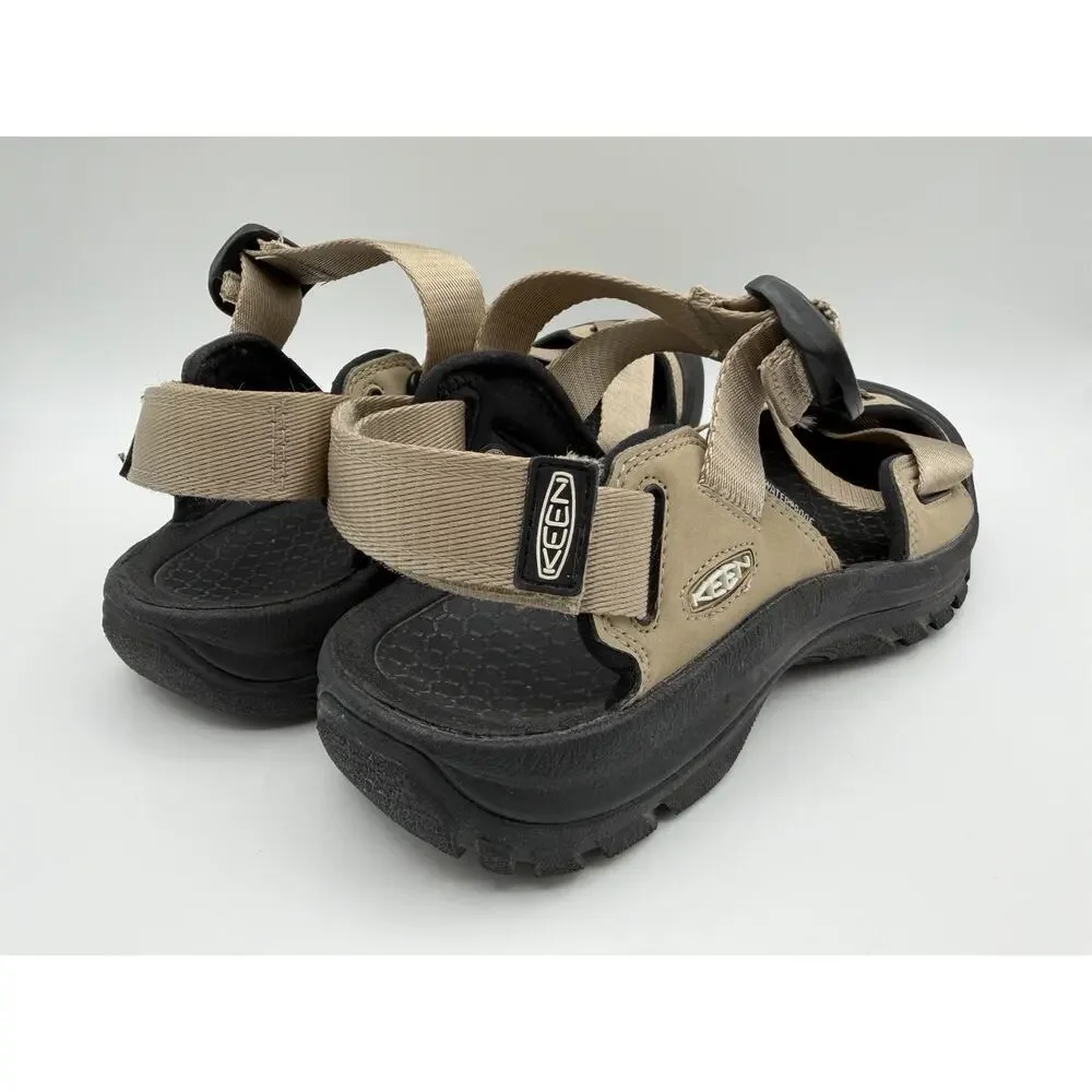 Keen Zerraport II Tan & Black Waterproof Sandal Men’s Size 9.5 Trail Hiking Lake